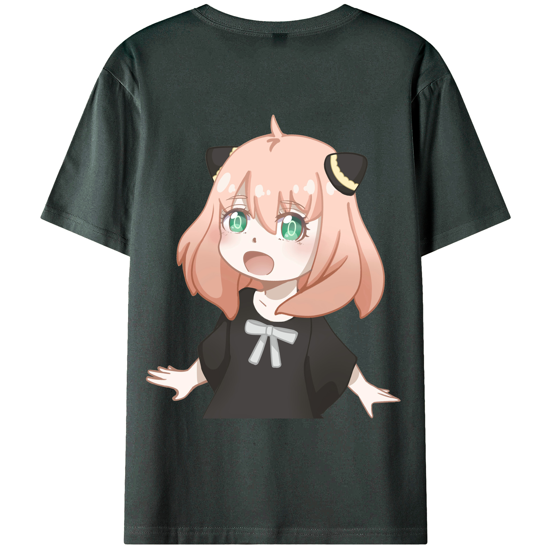 （画像用） SPY×FAMILY间谍家家酒 綿100％ メンズ半袖Tシャツ（バックプリント） 通気性